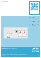 Assa Abloy KESO SMARTair Stand alone Notice D'utilisation