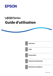 Epson L8100 Serie Guide D'utilisation