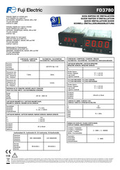 Fuji Electric FD3780 Guide Rapide D'installation