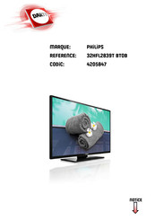 Philips 32HFL2839T/12 Notice D'utilisation