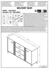 Forma Ideale BELFORT 3K3F UP 01417 Instructions D'assemblage