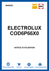 Electrolux EOD6P66X0 Notice D'utilisation