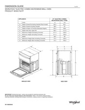 Whirlpool WOEC7027P Guide De Dimensions