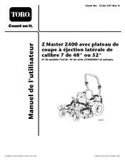 Toro 74418 Manuel De L'utilisateur