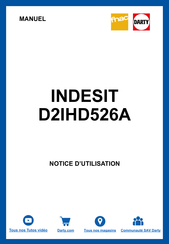 Indesit D2IHD526A Notice D'utilisation