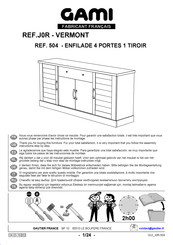 Gami VERMONT J0R Instructions D'assemblage