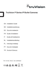 TruVision TVGP-P01-0802-BUL-G Guide D'installation