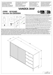 Forma Ideale VANDEA 3K4F UP 01465 Instructions D'assemblage