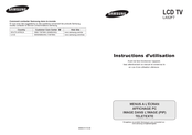 Samsung LA52F7 Instructions D'utilisation