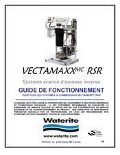 Waterite VECTAMAXX RSR Guide De Fonctionnement