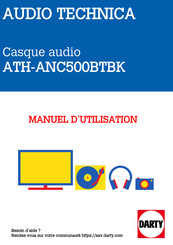 Audio-Technica ATH-ANC500BT Manuel De L'utilisateur