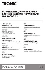 Tronic TPB 10000 A1 Instructions D'utilisation Et Consignes De Sécurité