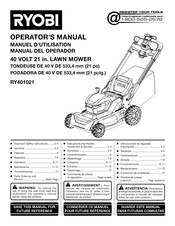 Ryobi RY401021 Manuel D'utilisation