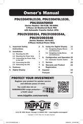 Tripp-Lite PDU3V20D354 Manuel Du Propriétaire