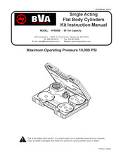 BVA Hydraulics HF5006B Manuel D'instructions