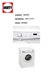 Brandt WFH 1177 F Mode D'emploi