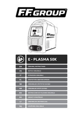 F.F. Group E-PLASMA 50K Notice Originale