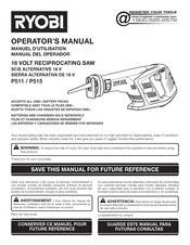 Ryobi P515 Manuel D'utilisation