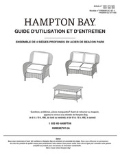 HAMPTON BAY 1001 074 528 Guide D'utilisation Et D'entretien