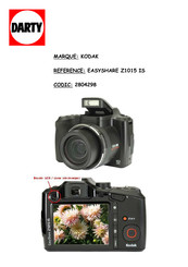 Kodak EASYSHARE Z1015 IS Mode D'emploi