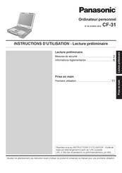 Panasonic CF-31 Instructions D'utilisation