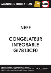 NEFF GI7813CF0 Notice D'utilisation