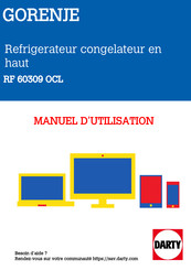 Gorenje RF 60309 OCL Notice D'utilisation