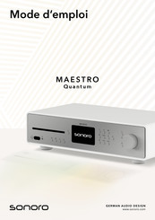 Sonoro MAESTRO Quantum Mode D'emploi