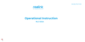 Reolink RLC-1212A Instructions D'opération