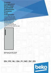 Beko BFNA247E20F Notice D'utilisation