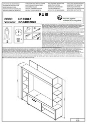 CONFORAMA RUBI UP 01042 Instructions D'assemblage