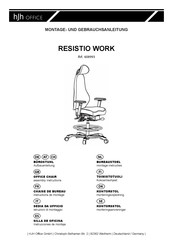 hjh OFFICE RESISTIO WORK 608993 Instructions De Montage Et D'utilisation