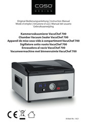 CASO DESIGN VacuChef 700 Mode D'emploi