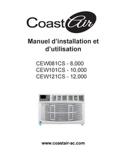 Coast Air CEW121CS Manuel D'installation Et D'utilisation