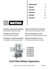 Vetus 79100VTE Manuel D'installation Et D'utilisation