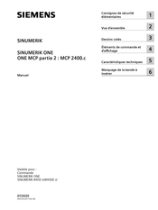 Siemens SINUMERIK ONE MCP 2400.c Manuel