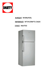 Whirlpool WTV4125NFTS Mode D'emploi