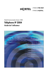 Nortel 2004 Guide De L'utilisateur