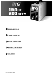 TIG 200 HF FV Mode D'emploi