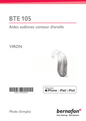 Bernafon VIRON BTE 105 Mode D'emploi