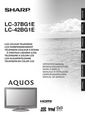 Sharp AQUOS LC-37BG1E Mode D'emploi