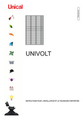 Unical UNIVOLT Instructions Pour L'installateur