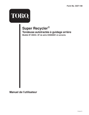 Toro Super Recycler 20033 Manuel De L'utilisateur