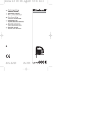 EINHELL LE-PS 600 E Instructions De Service