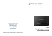 Grandstream Networks HT812 Guide D'installation Rapide