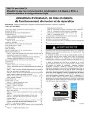 Carrier F96VTN Instructions D'installation, De Mise En Marche, De Fonctionnement, D'entretien Et De Réparation