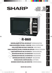 Sharp R-860 Mode D'emploi