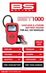 BS BATTERY BST 1000 Manuel D'utilisation Et Guide D'installation