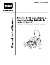 Toro 74410 Manuel De L'utilisateur