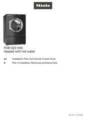 Miele PDR 922 HW Plan D'installation